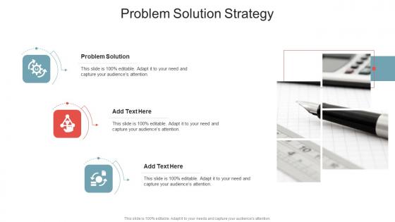 Problem Solution Strategy In Powerpoint And Google Slides Cpb