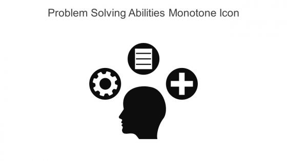 Problem Solving Abilities Monotone Icon In Powerpoint Pptx Png And Editable Eps Format