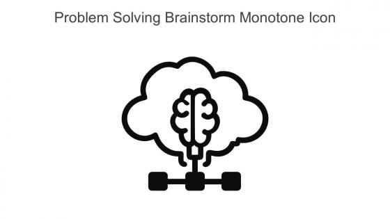 Problem Solving Brainstorm Monotone Icon In Powerpoint Pptx Png And Editable Eps Format