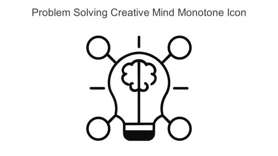 Problem Solving Creative Mind Monotone Icon In Powerpoint Pptx Png And Editable Eps Format
