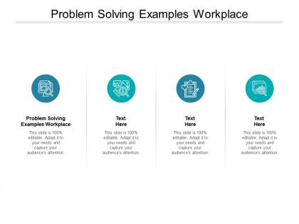 Problem solving examples workplace ppt powerpoint presentation pictures cpb