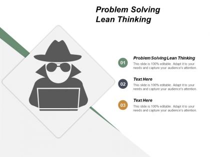 Problem solving lean thinking ppt powerpoint presentation infographic template show cpb