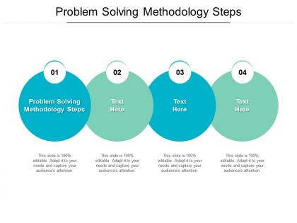 Problem solving methodology steps ppt powerpoint presentation styles show cpb