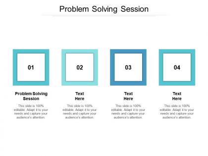 Problem solving session ppt powerpoint presentation layouts master slide cpb