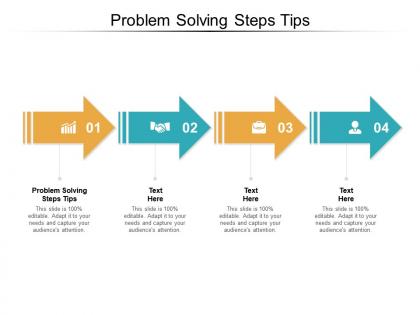 Problem solving steps tips ppt powerpoint presentation styles tips cpb