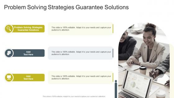 Problem Solving Strategies Guarantee Solutions In Powerpoint And Google Slides Cpb