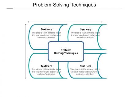 Problem solving techniques ppt powerpoint presentation styles picture cpb
