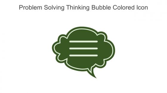 Problem Solving Thinking Bubble Colored Icon In Powerpoint Pptx Png And Editable Eps Format