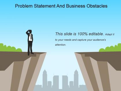 Problem statement and business obstacles powerpoint guide