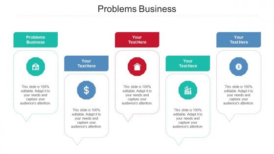 Problems Business Ppt Powerpoint Presentation Layouts Icon Cpb