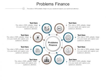 Problems finance ppt powerpoint presentation file gallery cpb