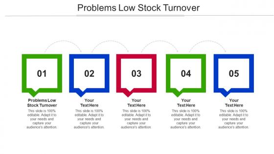 Problems Low Stock Turnover Ppt Powerpoint Presentation Summary Layout Cpb