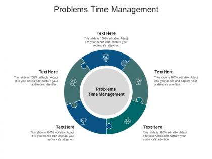 Problems time management ppt powerpoint presentation model cpb