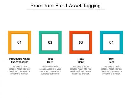 Procedure fixed asset tagging ppt powerpoint presentation topics cpb