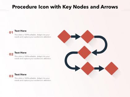 Procedure icon with key nodes and arrows