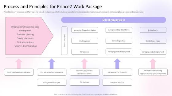 Process And Principles For Prince2 Work Package