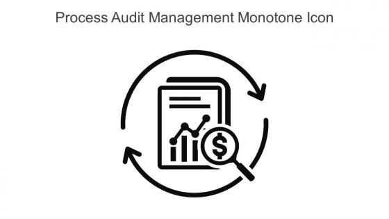 Process Audit Management Monotone Icon In Powerpoint Pptx Png And Editable Eps Format