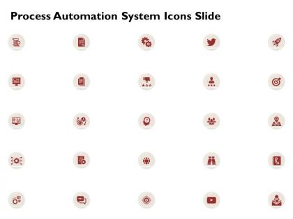 Process automation system icons slide ppt powerpoint presentation icon slides