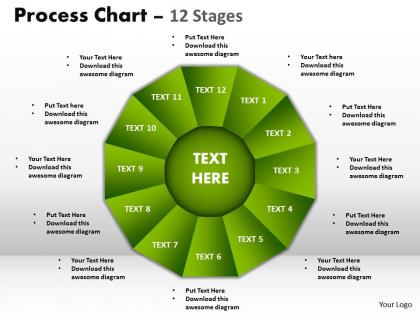 Process chart 12 stages style 1