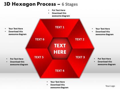 Process chart 6 stages style 1 powerpoint slides and ppt templates 0412