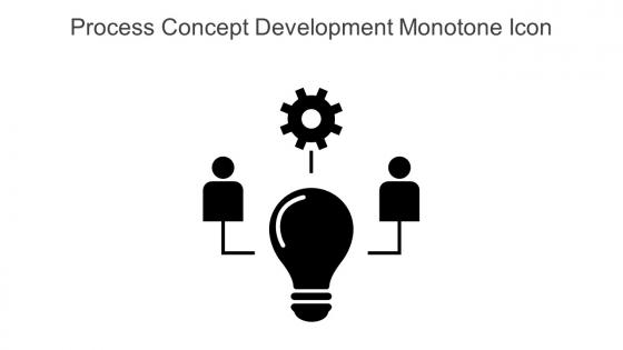 Process Concept Development Monotone Icon In Powerpoint Pptx Png And Editable Eps Format