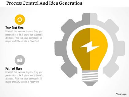 Process control and idea generation flat powerpoint design