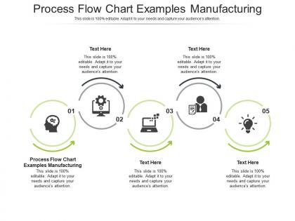 Process flow chart examples manufacturing ppt powerpoint presentation icon good cpb