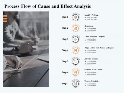 Process flow of cause and effect analysis m2908 ppt powerpoint presentation inspiration