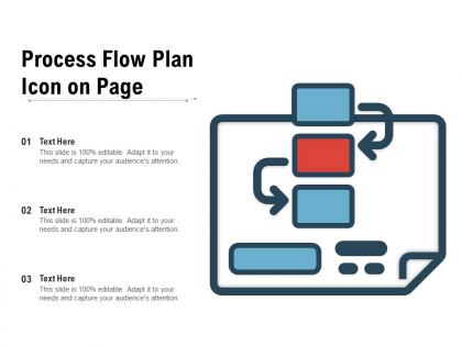 Process flow plan icon on page