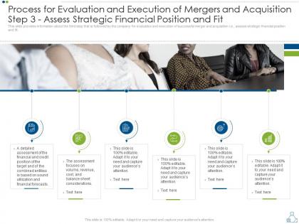 Process for evaluation financial position merger strategy to foster diversification