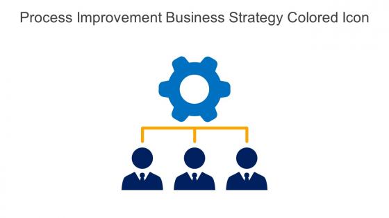 Process Improvement Business Strategy Colored Icon In Powerpoint Pptx Png And Editable Eps Format