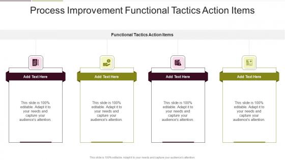Process Improvement Functional Tactics Action Items In Powerpoint And Google Slides Cpb