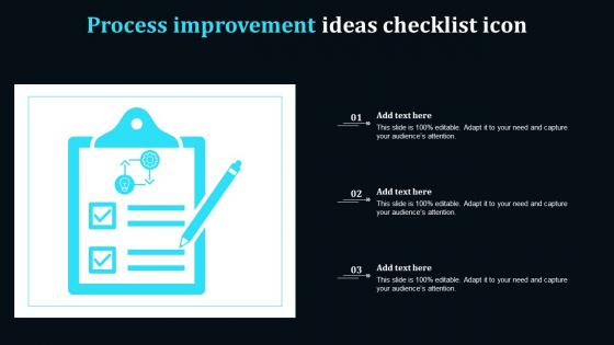 Process Improvement Ideas Checklist Icon