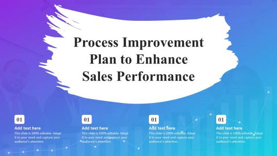 Process Improvement Plan To Enhance Sales Performance