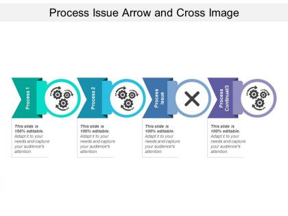 Process issue arrow and cross image
