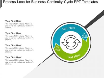 Process loop for business continuity cycle ppt templates