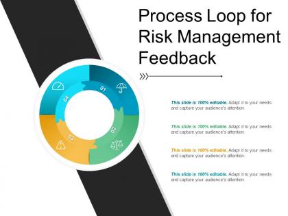 Process loop for risk management feedback ppt model