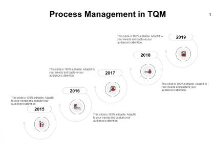 Process management in tqm 2015 to 2019 years f852 ppt powerpoint aids
