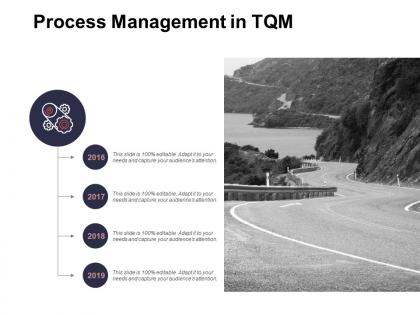 Process management in tqm slide 2016 to 2019 ppt powerpoint presentation ideas show