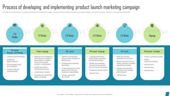 Process Of Developing And Implementing Innovative Marketing Tactics To Increase Strategy SS V