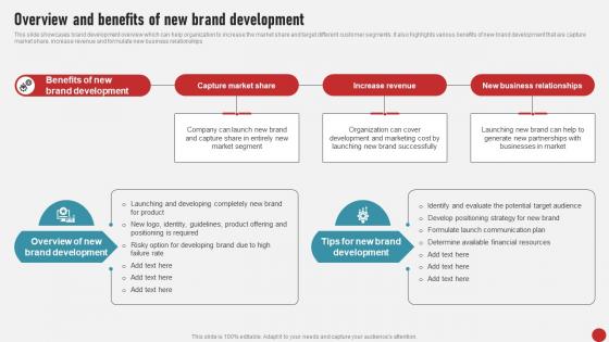 Process Of Developing And Launching Overview And Benefits Of New Brand MKT SS V