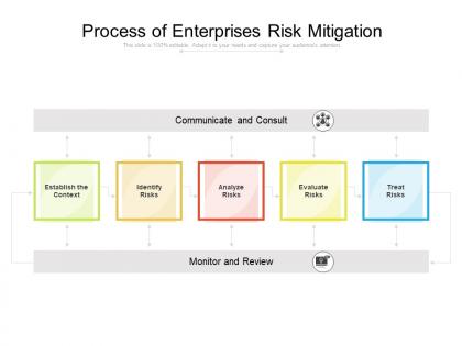 Process of enterprises risk mitigation