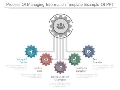 Process of managing information template example of ppt