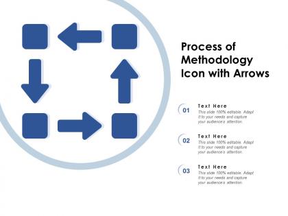 Process of methodology icon with arrows