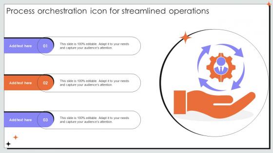 Process Orchestration Icon For Streamlined Operations