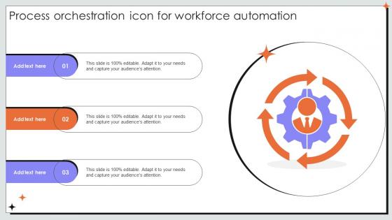Process Orchestration Icon For Workforce Automation