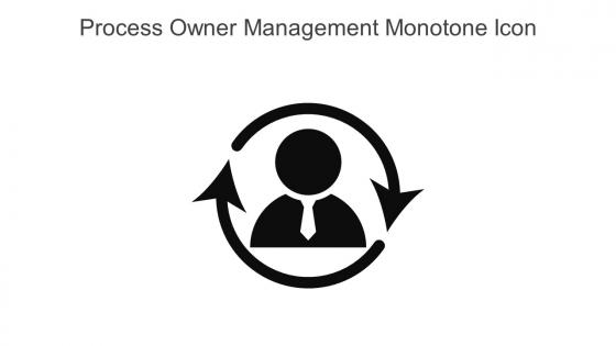Process Owner Management Monotone Icon In Powerpoint Pptx Png And Editable Eps Format