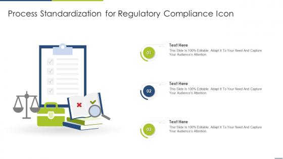 Process Standardization For Regulatory Compliance Icon