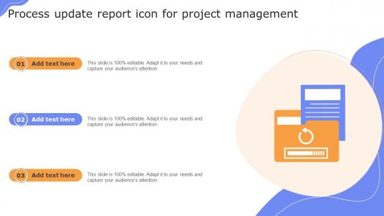 Process Update Report Icon For Project Management