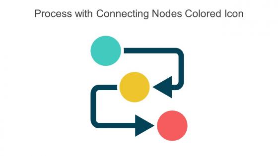 Process With Connecting Nodes Colored Icon In Powerpoint Pptx Png And Editable Eps Format